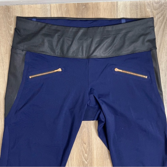 ADAY Throw And Roll Leggings Tights Navy Size L - Picture 6 of 12